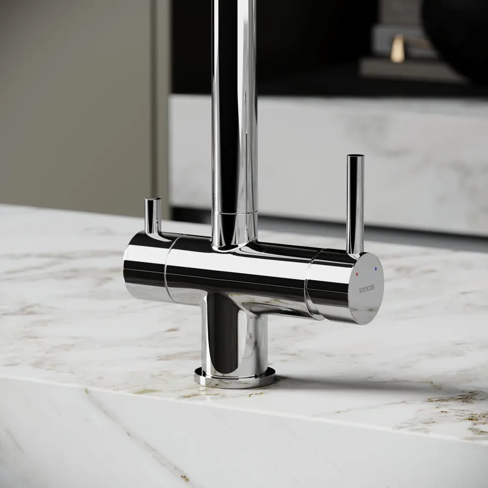 Фото 7 Смеситель для кухни Sancos SC4014СH поворотный излив 27.3 см цвет хром Фото 7 Смеситель для кухни Sancos SC4014СH поворотный излив 27.3 см цвет хром