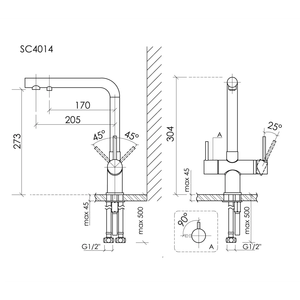 Фото 9 Смеситель для кухни Sancos SC4014СH поворотный излив 27.3 см цвет хром Фото 9 Смеситель для кухни Sancos SC4014СH поворотный излив 27.3 см цвет хром