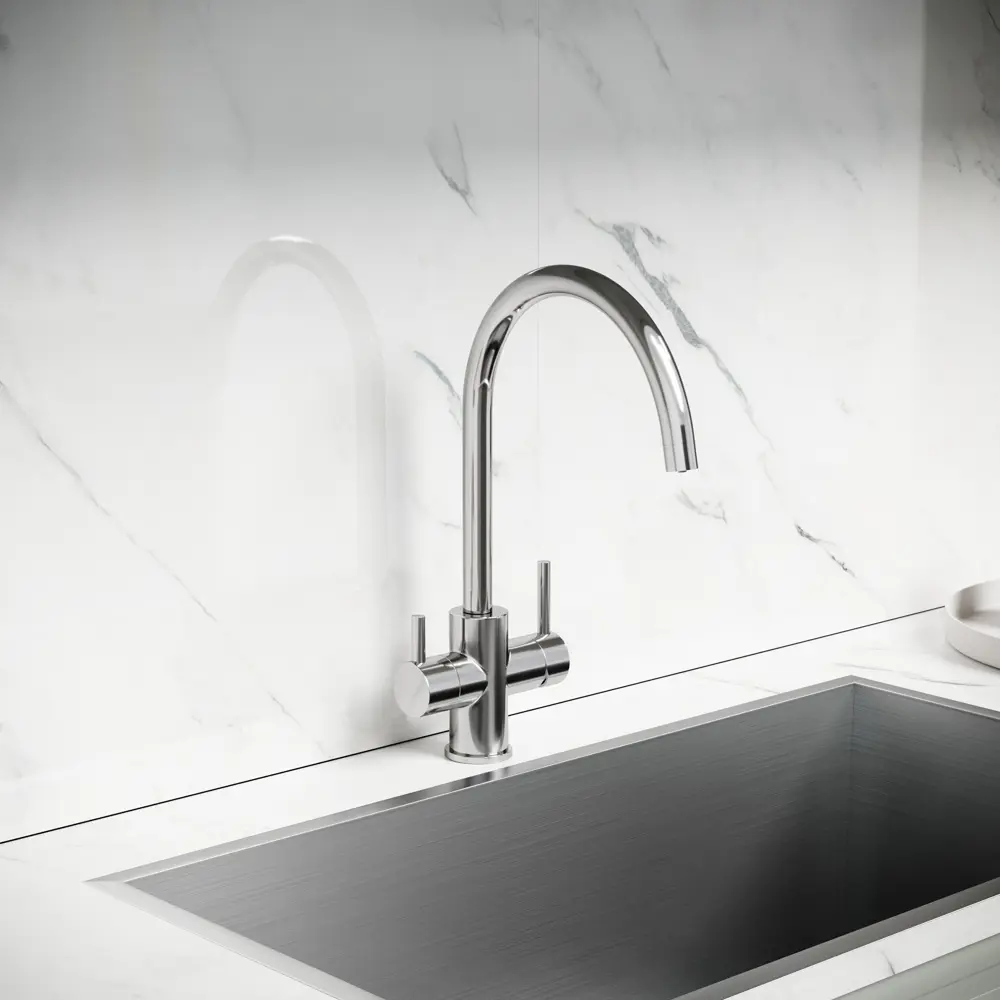 Фото 2 Смеситель для кухни Sancos SC4012BN поворотный излив 25 см цвет брашированный никель Фото 2 Смеситель для кухни Sancos SC4012BN поворотный излив 25 см цвет брашированный никель