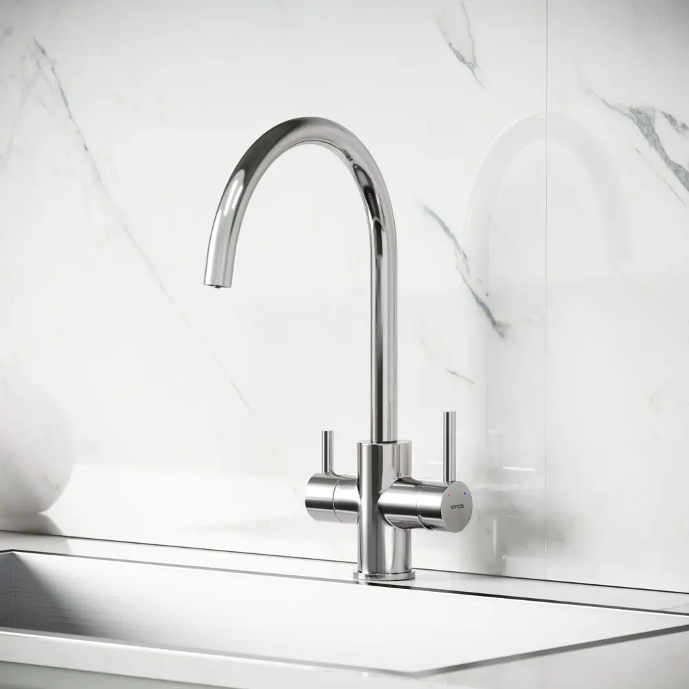 Фото 6 Смеситель для кухни Sancos SC4012BN поворотный излив 25 см цвет брашированный никель Фото 6 Смеситель для кухни Sancos SC4012BN поворотный излив 25 см цвет брашированный никель