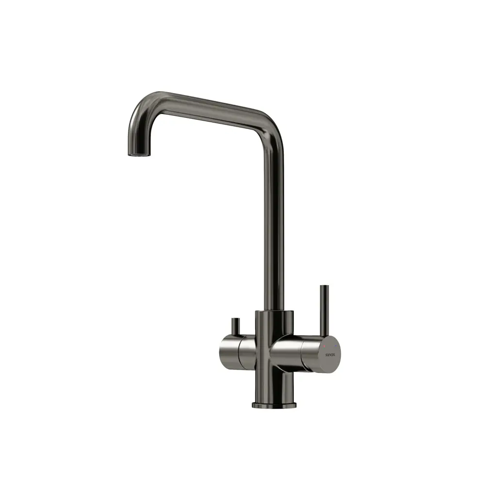 Фото Смеситель для кухни Sancos SC4013GG поворотный излив 27.1 см цвет вороненая сталь Фото Смеситель для кухни Sancos SC4013GG поворотный излив 27.1 см цвет вороненая сталь