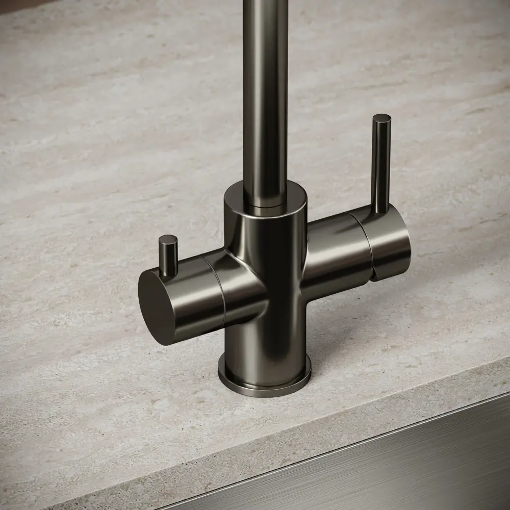 Фото 6 Смеситель для кухни Sancos SC4013GG поворотный излив 27.1 см цвет вороненая сталь Фото 6 Смеситель для кухни Sancos SC4013GG поворотный излив 27.1 см цвет вороненая сталь