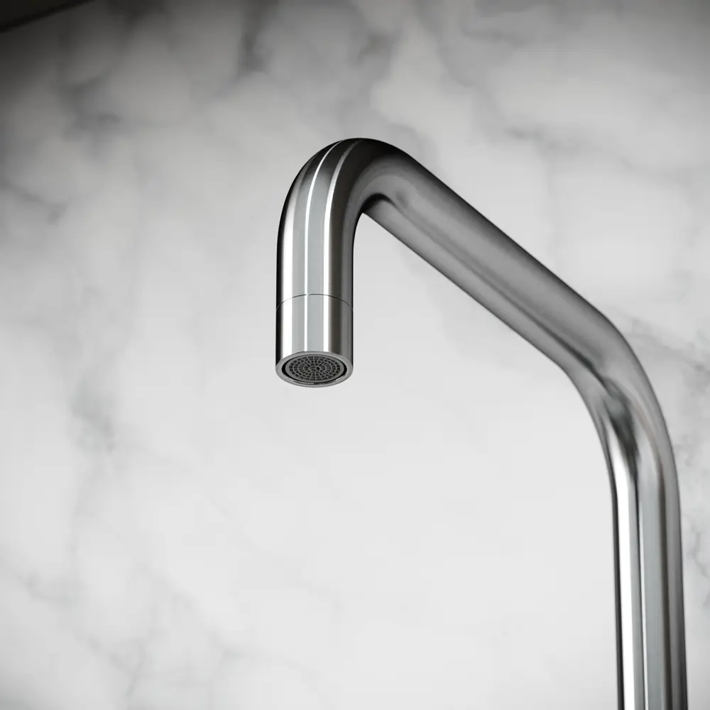 Фото 2 Смеситель для кухни Sancos SC12002SS поворотный излив 35 см цвет нержавеющая сталь/г-образный излив