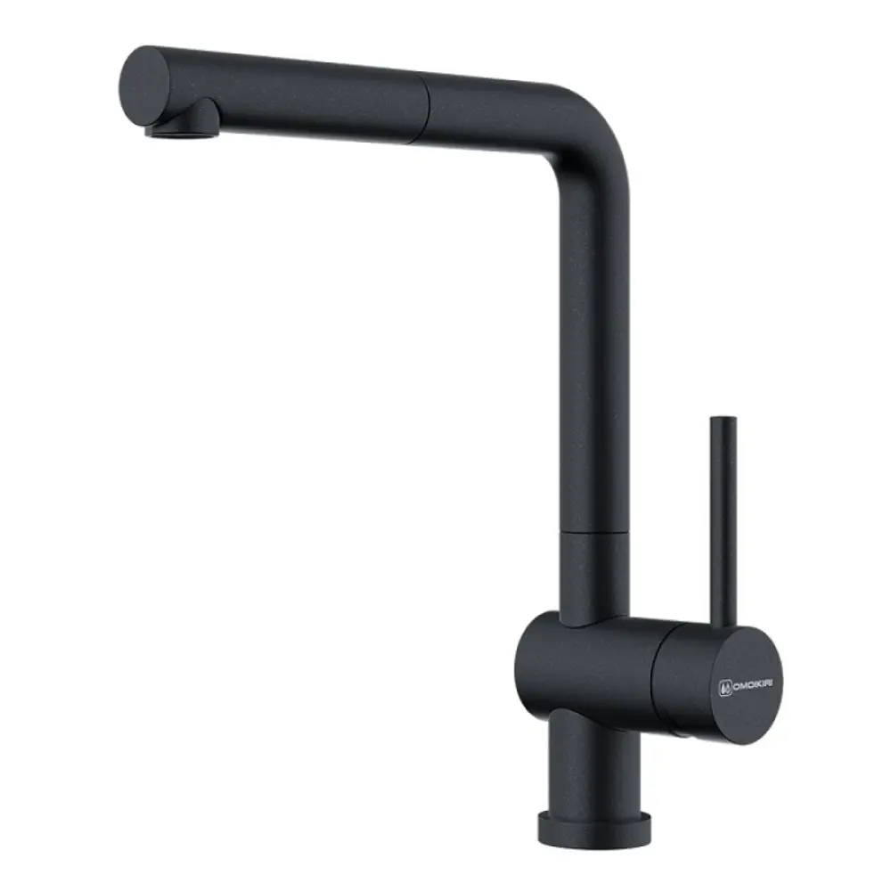 Фото Смеситель для кухни Omoikiri 4994573 поворотный излив 26.1 см цвет черный Фото Смеситель для кухни Omoikiri 4994573 поворотный излив 26.1 см цвет черный