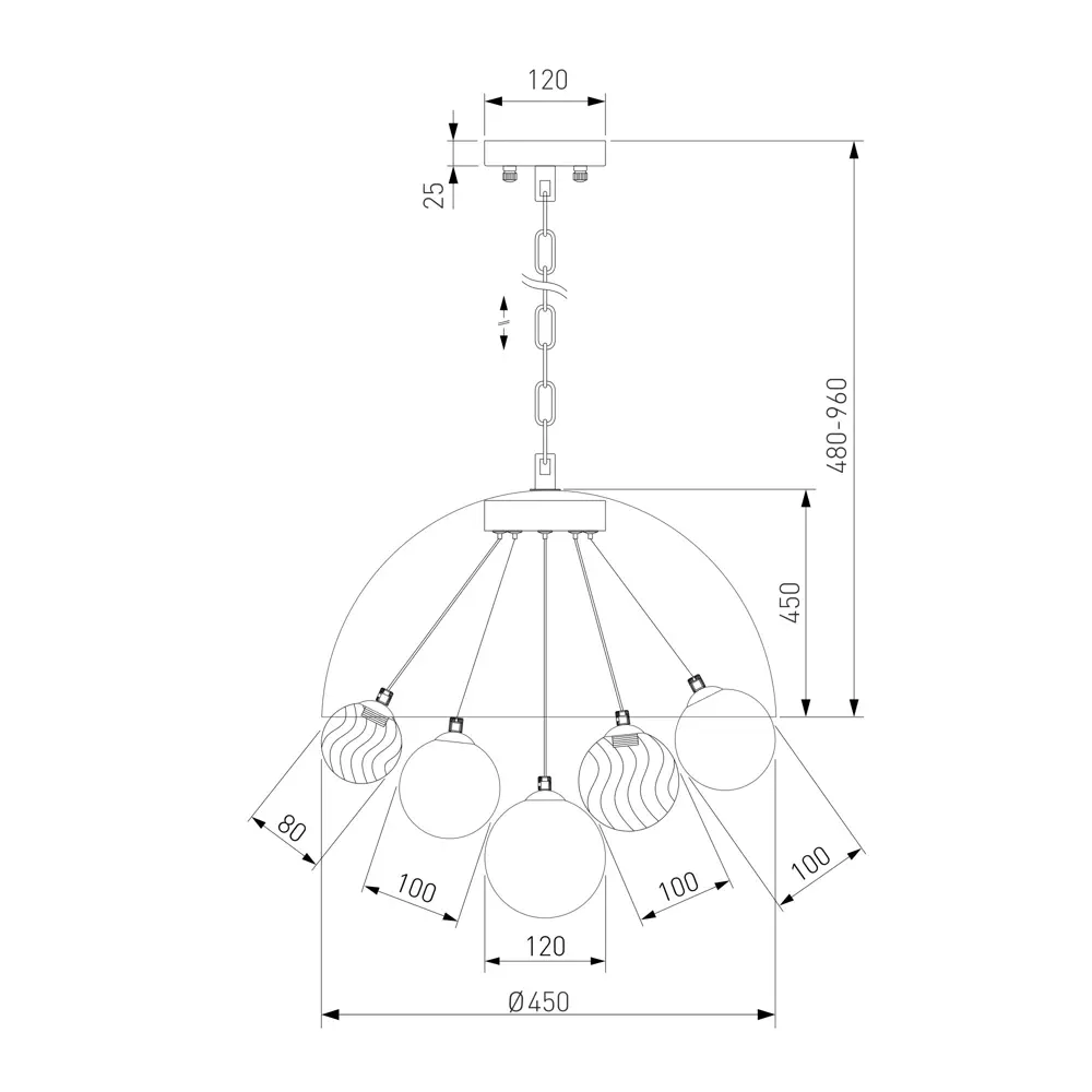Фото 10 Светильник подвесной Eurosvet Anait A069152 10 ламп 12 м² цвет хром/прозрачный/дымчатый Фото 10 Светильник подвесной Eurosvet Anait A069152 10 ламп 12 м² цвет хром/прозрачный/дымчатый