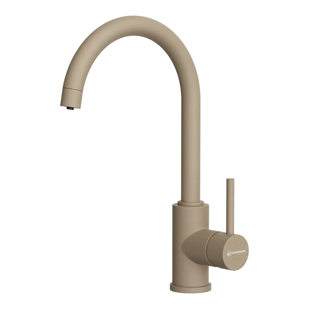 Фото Смеситель для кухни Omoikiri 4994411 поворотный излив 22.6 см цвет карамель Фото Смеситель для кухни Omoikiri 4994411 поворотный излив 22.6 см цвет карамель