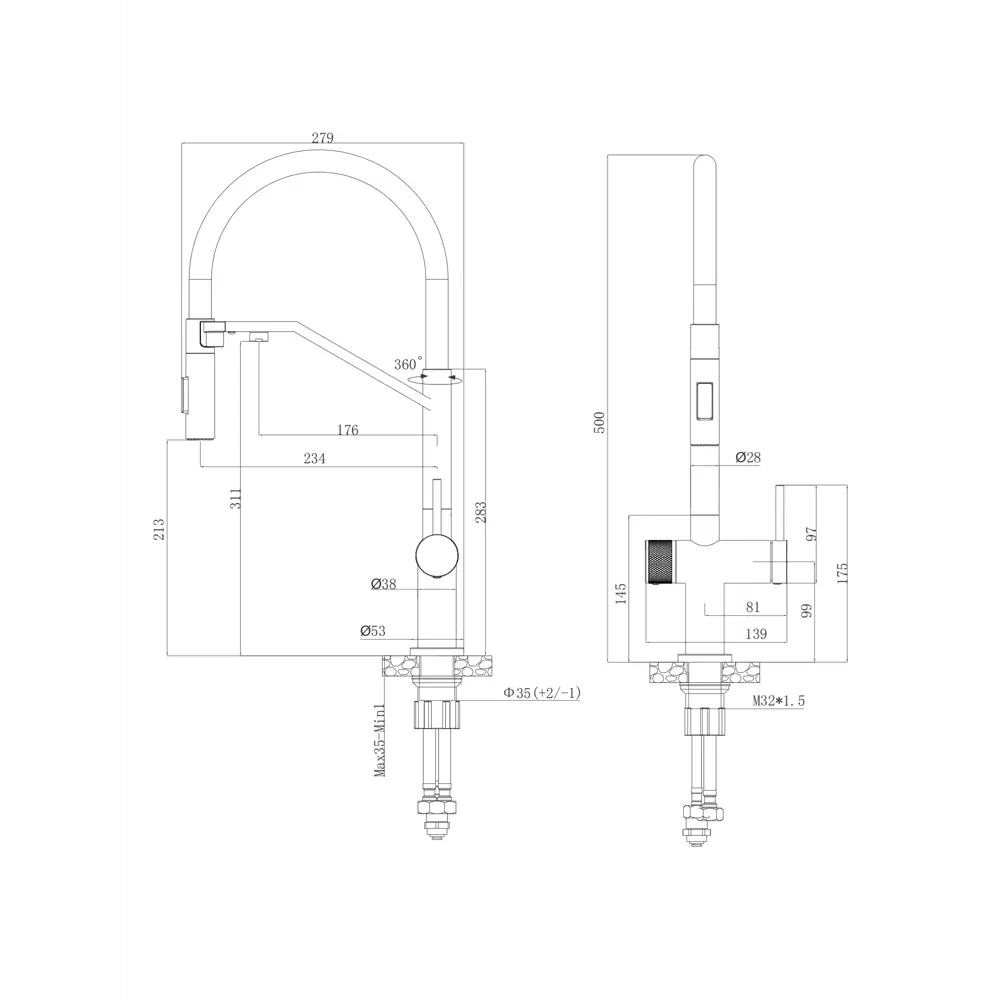 Фото 2 Смеситель для кухни Agger A3241455 гибкий излив 21.3 см цвет оружейная сталь Фото 2 Смеситель для кухни Agger A3241455 гибкий излив 21.3 см цвет оружейная сталь