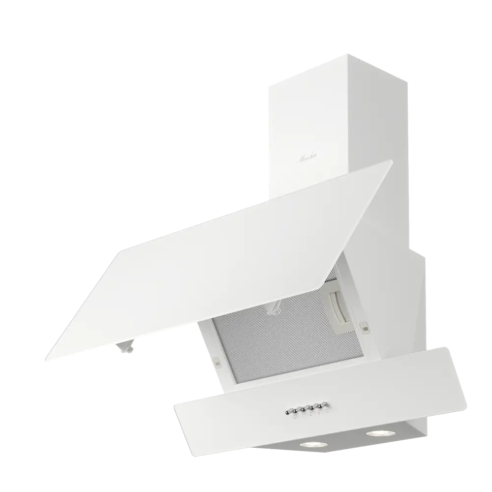 Фото 7 Вытяжка Monsher ROUEN 60 Blanc Verre 59.5 см цвет белый Фото 7 Вытяжка Monsher ROUEN 60 Blanc Verre 59.5 см цвет белый