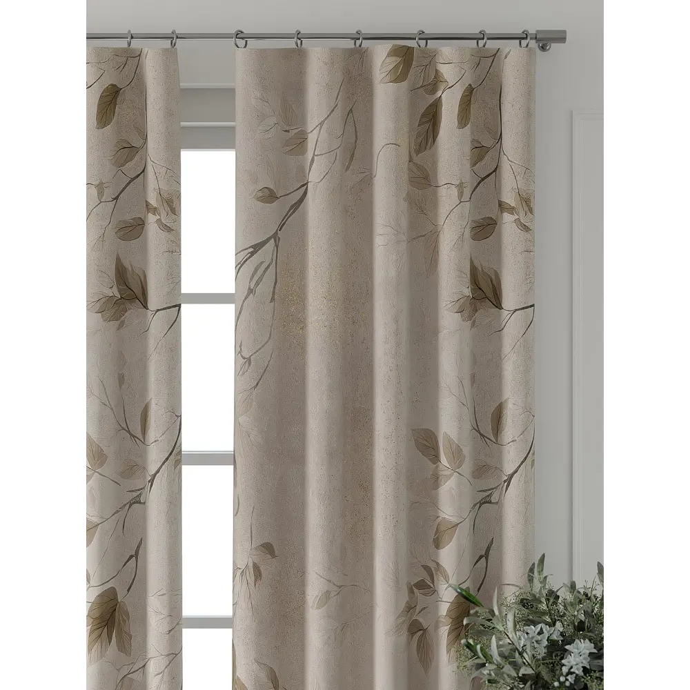 Фото 5 Комплект штор Comfy way Форнерс - 784 - 260 см CW709784260-260 на шторной ленте 260x150 см цвет бежевый