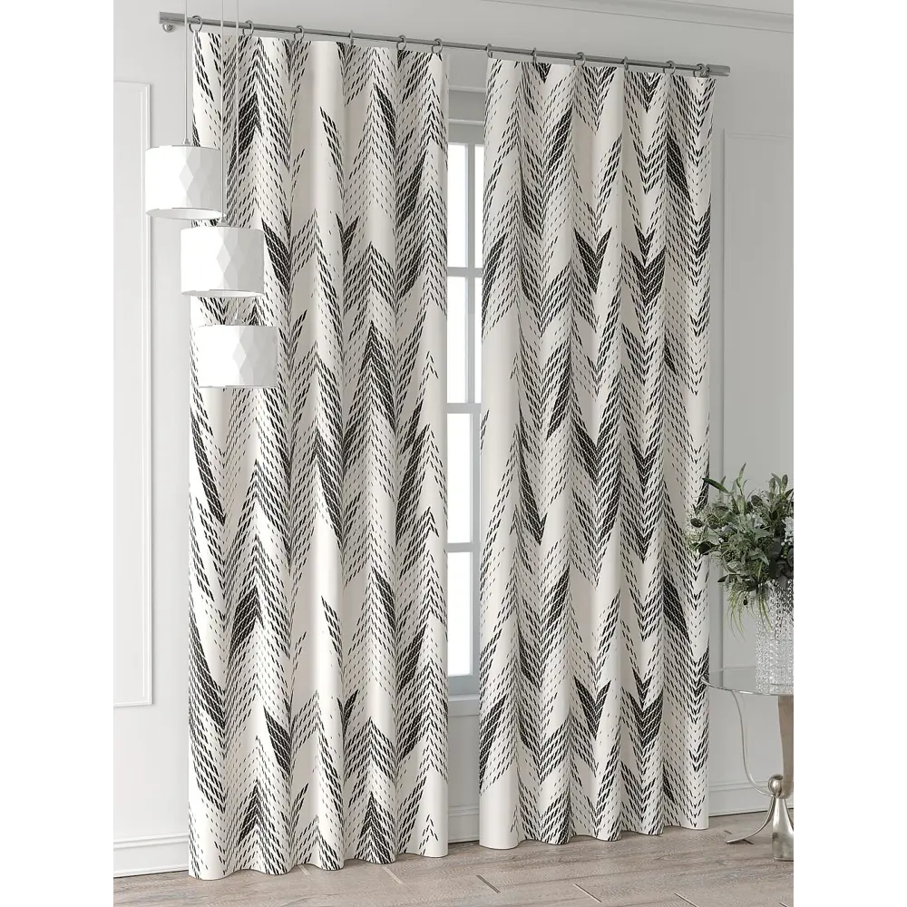 Фото 4 Комплект штор Comfy way Форнерс - 810 - 260 см CW709810260-260 на шторной ленте 260x150 см цвет бежевый Фото 4 Комплект штор Comfy way Форнерс - 810 - 260 см CW709810260-260 на шторной ленте 260x150 см цвет бежевый