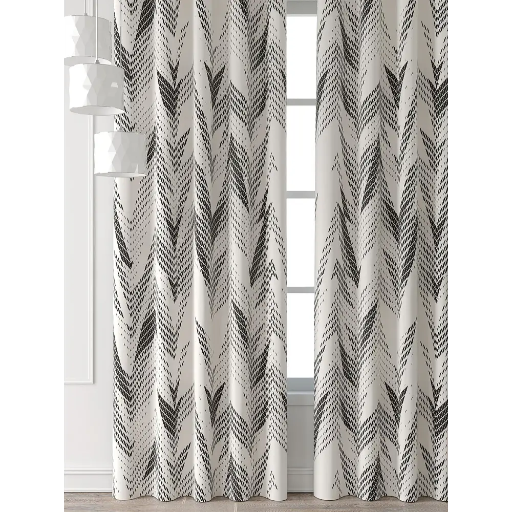 Фото 6 Комплект штор Comfy way Форнерс - 810 - 260 см CW709810260-260 на шторной ленте 260x150 см цвет бежевый