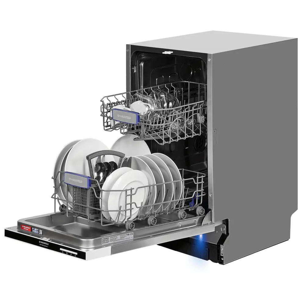 Фото 2 Встраиваемая посудомоечная машина Maunfeld MLP-082D Light Beam 44.8 см 6 программ цвет белый