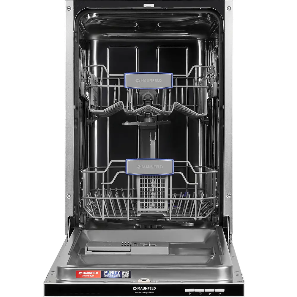 Фото 3 Встраиваемая посудомоечная машина Maunfeld MLP-082D Light Beam 44.8 см 6 программ цвет белый