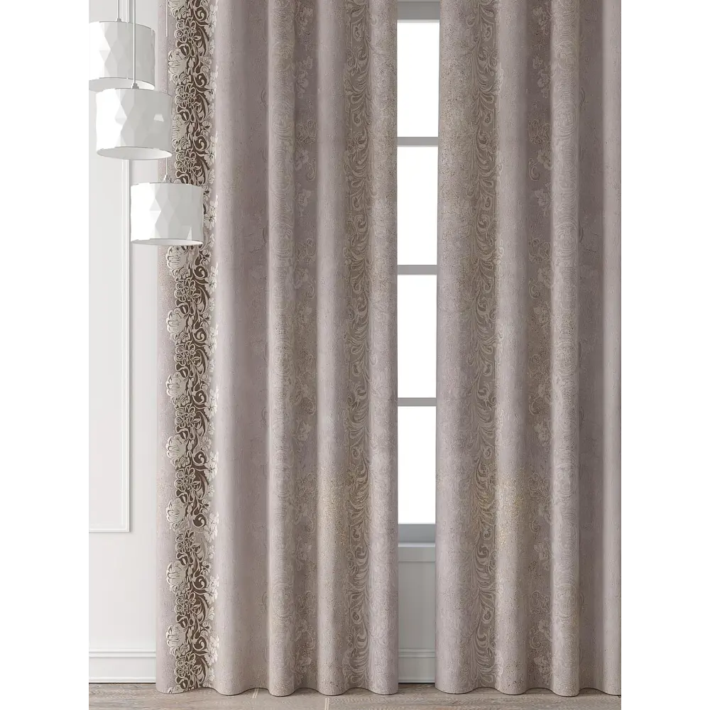 Фото 6 Комплект штор Comfy way Форнерс - 783 - 240 см CW709783240-240 на шторной ленте 240x150 см цвет бежевый