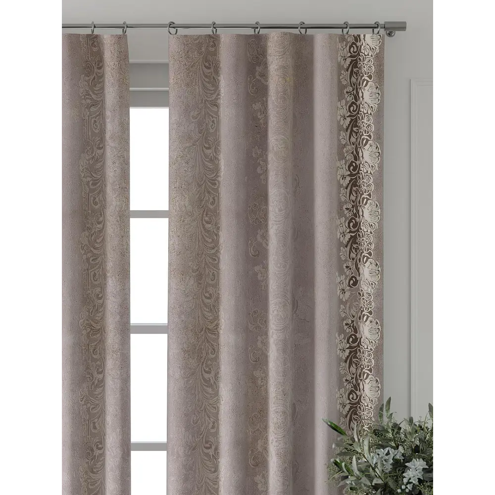 Фото 5 Комплект штор Comfy way Форнерс - 783 - 240 см CW709783240-240 на шторной ленте 240x150 см цвет бежевый