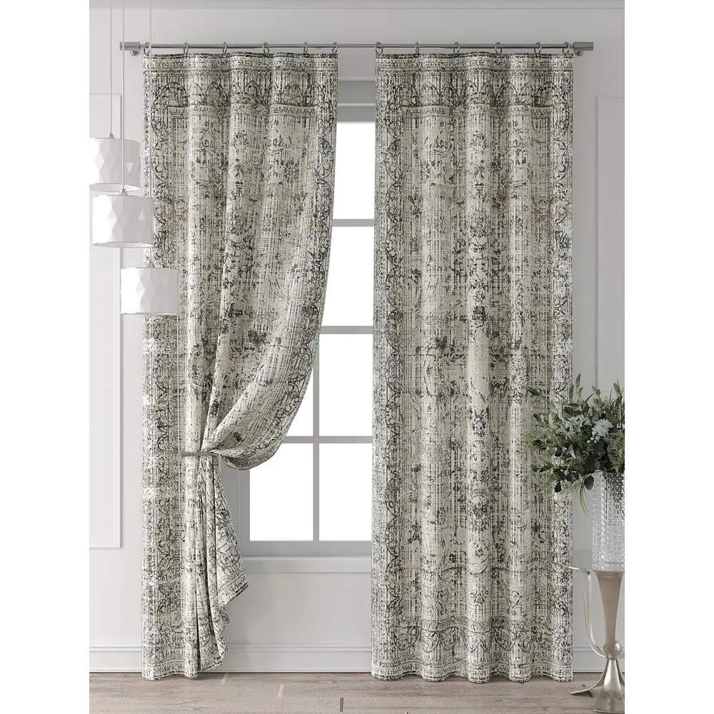 Фото 7 Комплект штор Comfy way Форнерс - 792 - 240 см CW709792240-240 на шторной ленте 240x150 см цвет бежевый Фото 7 Комплект штор Comfy way Форнерс - 792 - 240 см CW709792240-240 на шторной ленте 240x150 см цвет бежевый