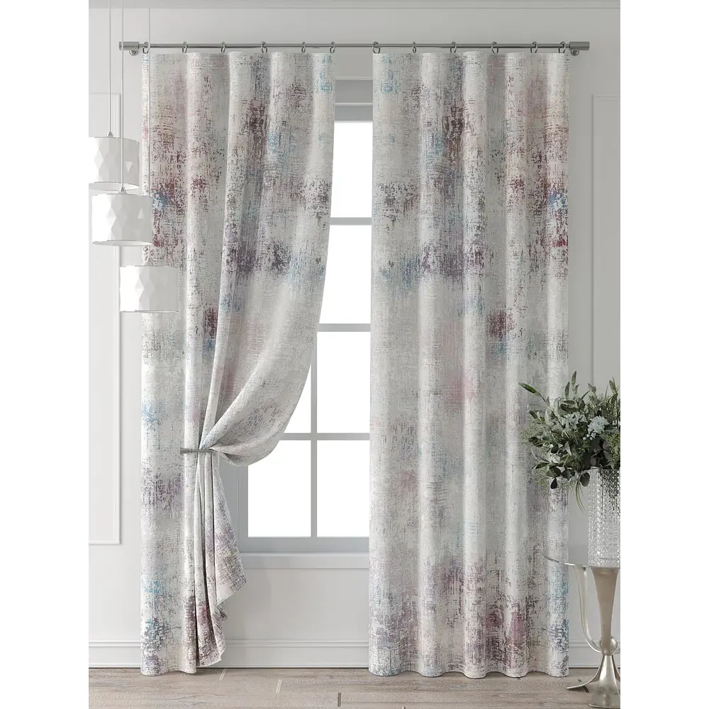 Фото 7 Комплект штор Comfy way Форнерс - 802 - 240 см CW709802240-240 на шторной ленте 240x150 см цвет бежевый