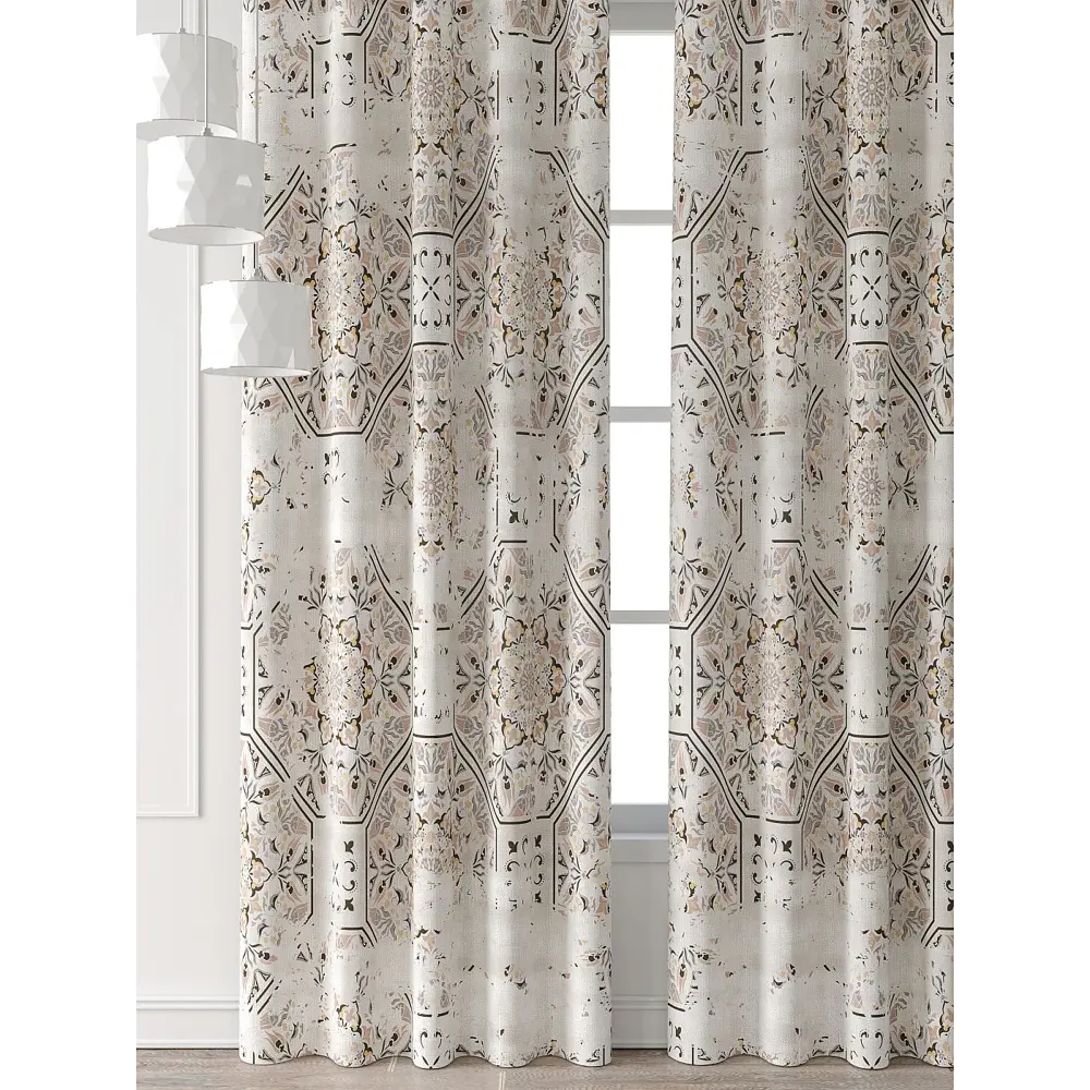 Фото 6 Комплект штор Comfy way Форнерс - 817 - 240 см CW709817240-240 на шторной ленте 240x150 см цвет бежевый