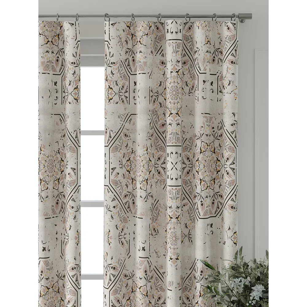 Фото 5 Комплект штор Comfy way Форнерс - 817 - 240 см CW709817240-240 на шторной ленте 240x150 см цвет бежевый Фото 5 Комплект штор Comfy way Форнерс - 817 - 240 см CW709817240-240 на шторной ленте 240x150 см цвет бежевый