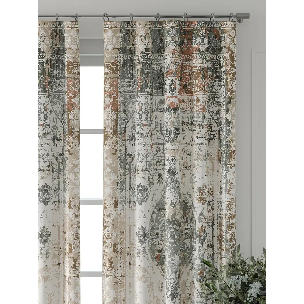 Фото 5 Комплект штор Comfy way Форнерс - 831 - 240 см CW709831240-240 на шторной ленте 240x150 см цвет бежевый