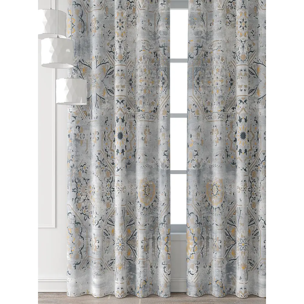 Фото 4 Комплект штор Comfy way Форнерс - 833 - 240 см CW709833240-240 на шторной ленте 240x150 см цвет бежевый