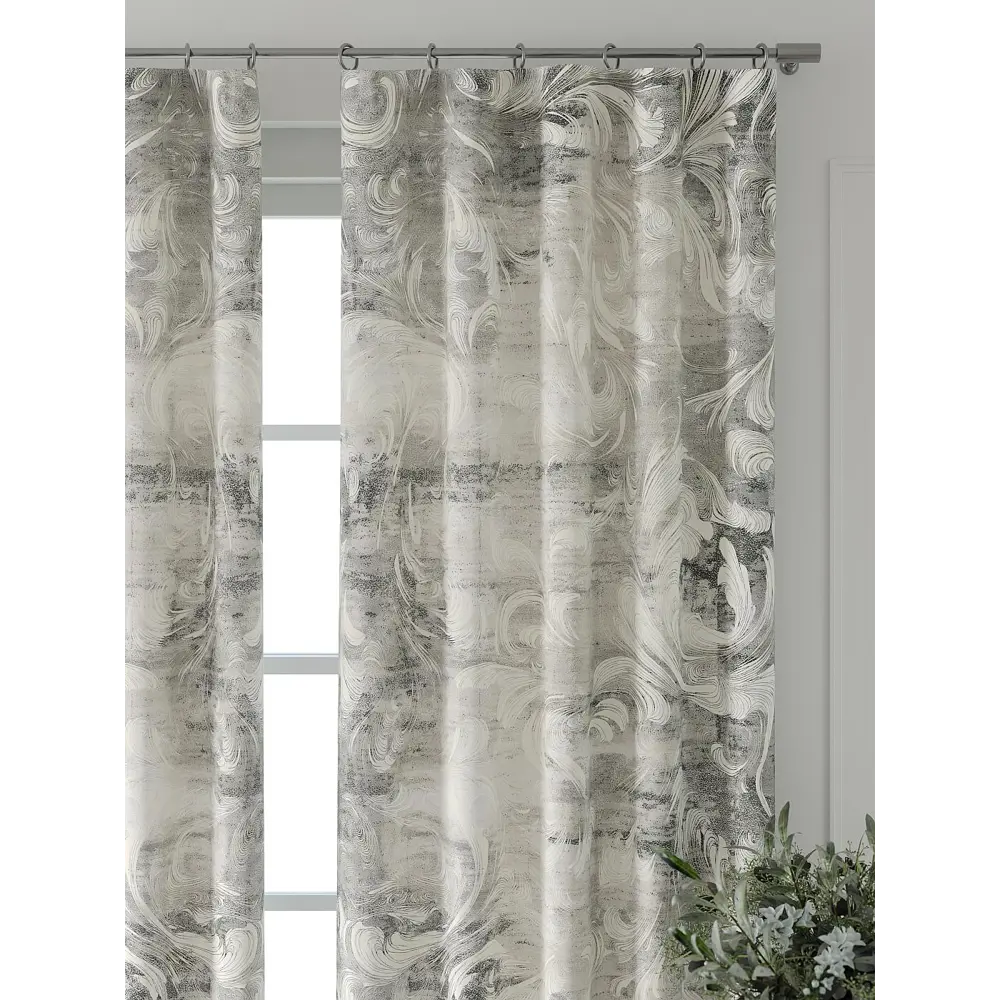 Фото 5 Комплект штор Comfy way Форнерс - 837 - 240 см CW709837240-240 на шторной ленте 240x150 см цвет бежевый