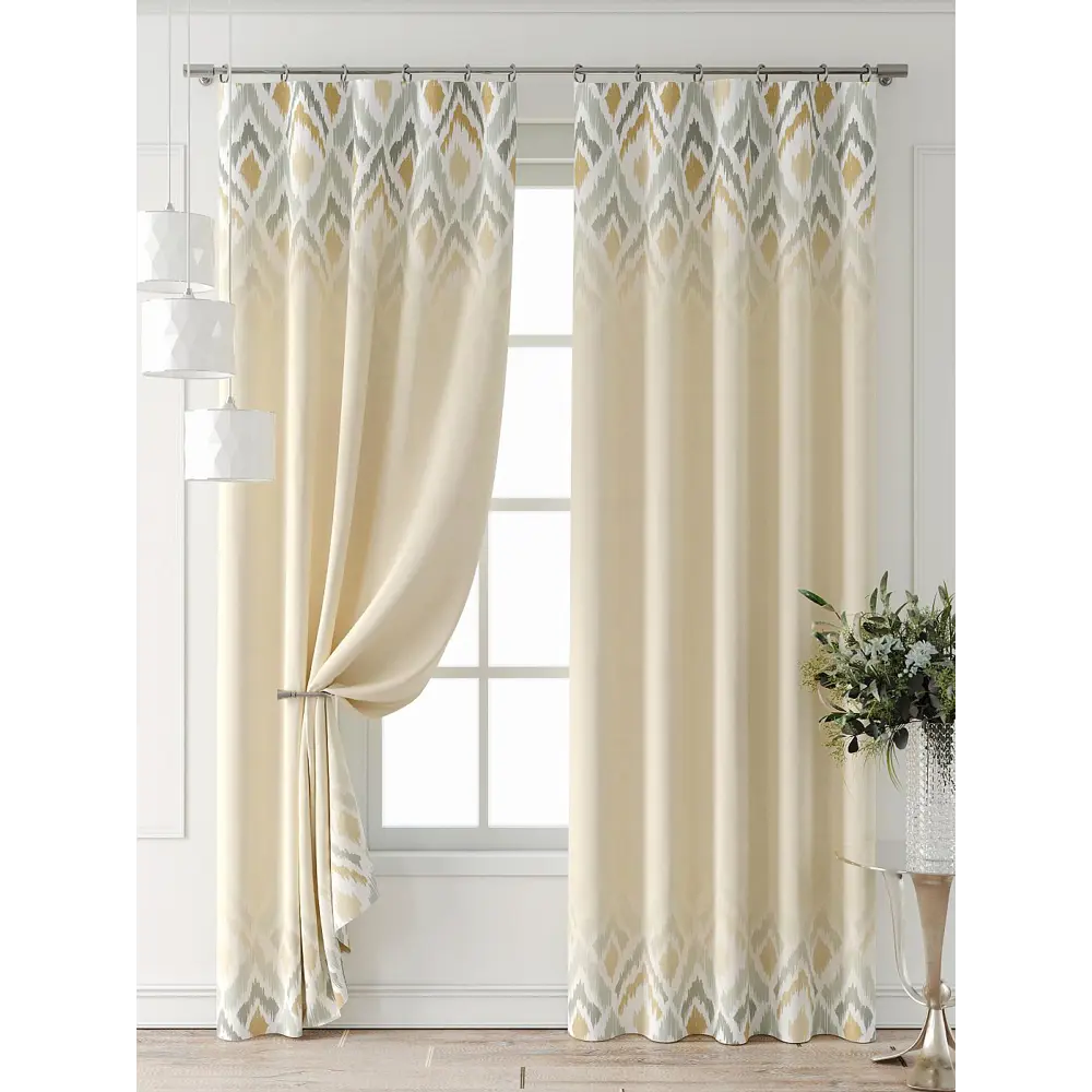 Фото 7 Комплект штор Comfy way Форнерс - 883 - 260 см CW709883260-260 на шторной ленте 260x150 см цвет бежевый Фото 7 Комплект штор Comfy way Форнерс - 883 - 260 см CW709883260-260 на шторной ленте 260x150 см цвет бежевый