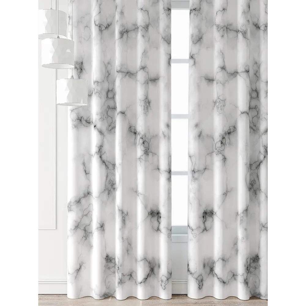 Фото 4 Комплект штор Comfy way Форнерс - 926 - 260 см CW709926260-260 на шторной ленте 260x150 см цвет белый