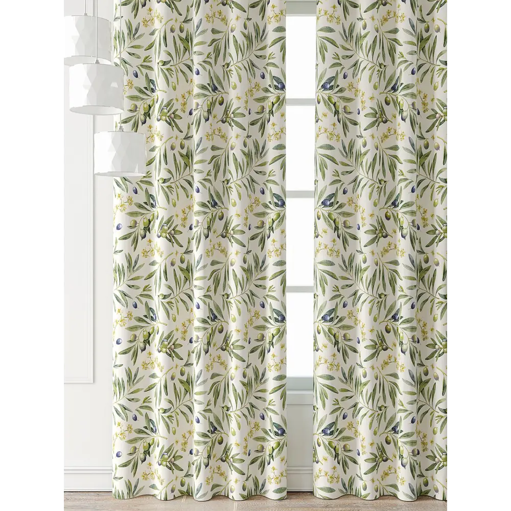 Фото 4 Комплект штор Comfy way Форнерс - 947 - 260 см CW709947260-260 на шторной ленте 260x150 см цвет зеленый