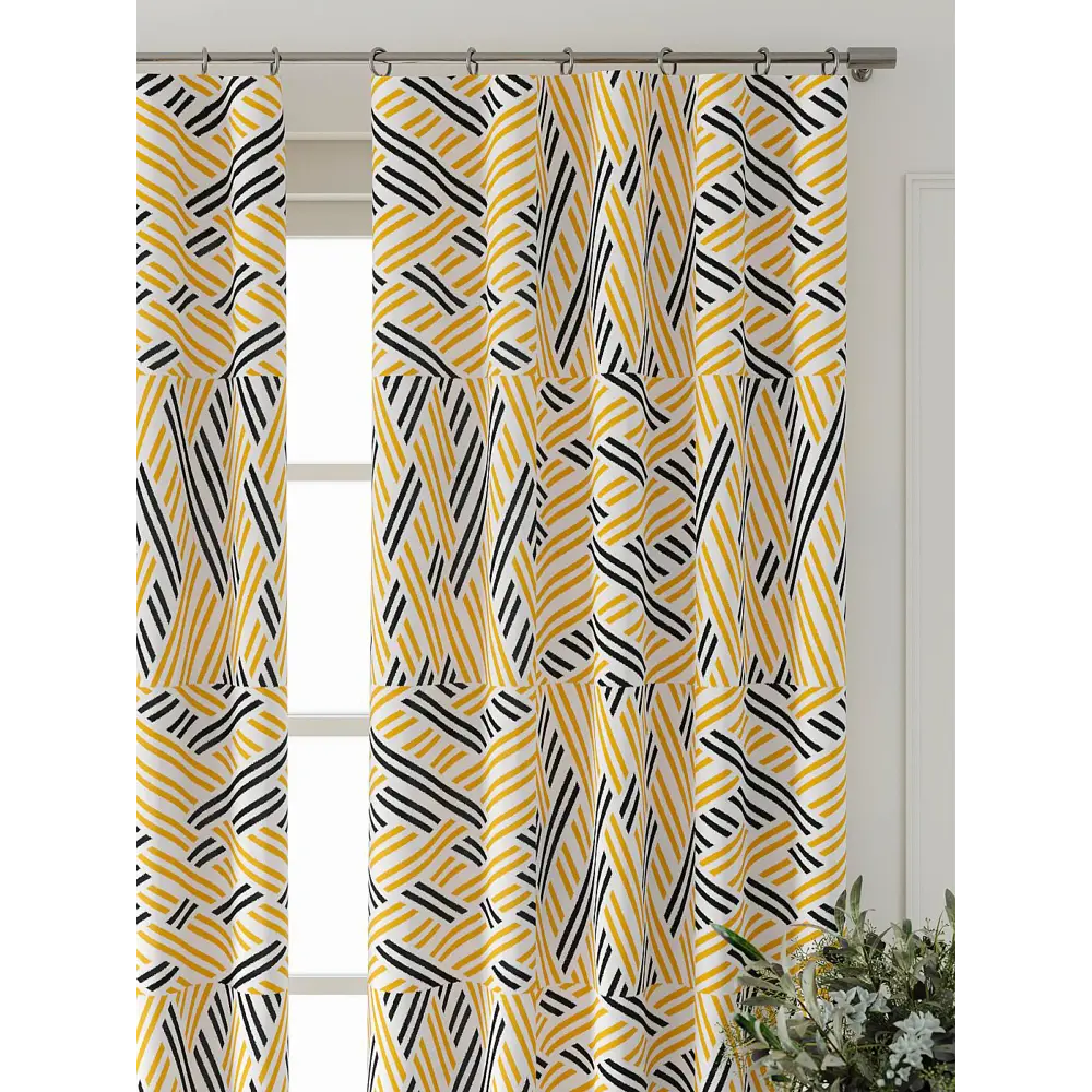 Фото 5 Комплект штор Comfy way Форнерс - 882 - 240 см CW709882240-240 на шторной ленте 240x150 см цвет белый