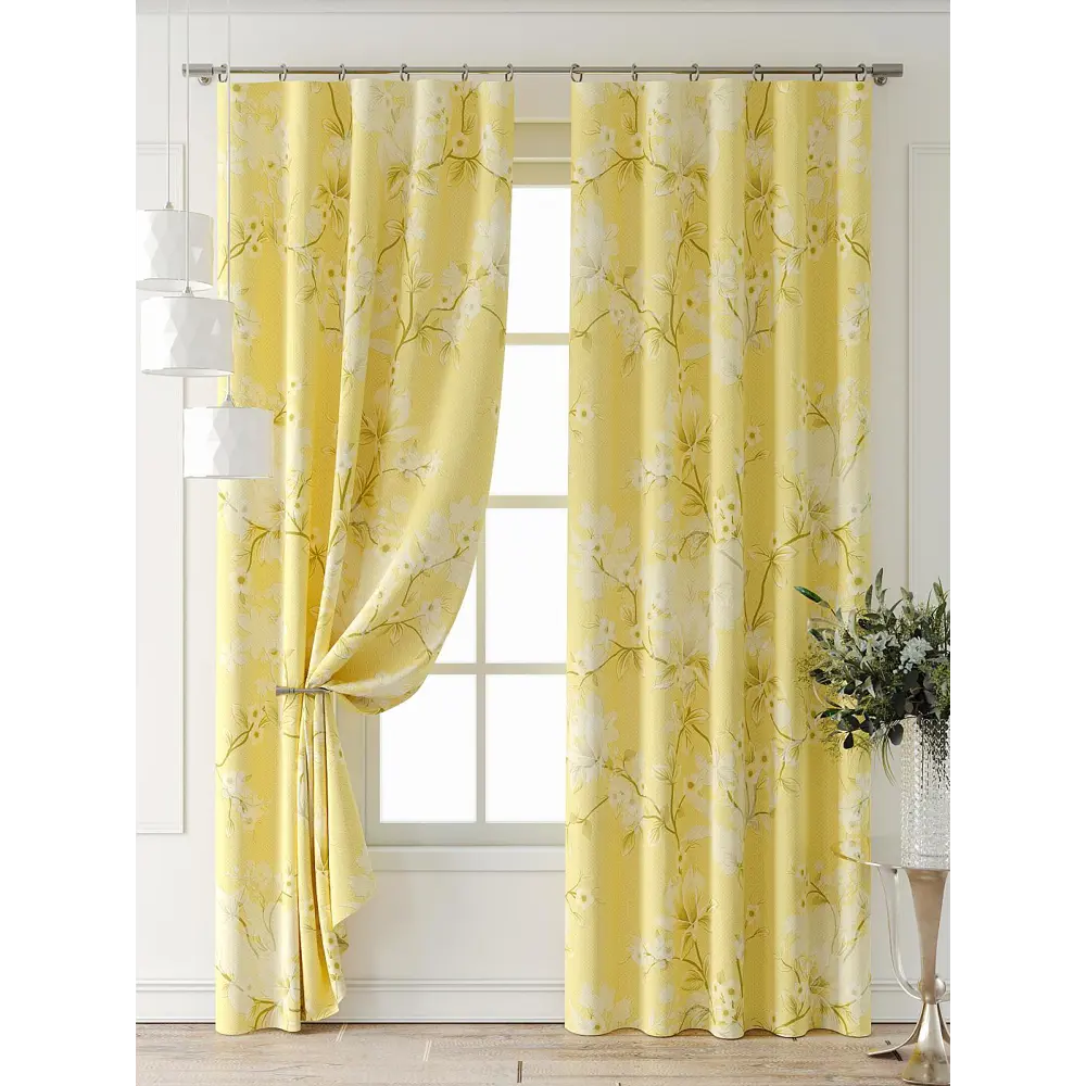 Фото 7 Комплект штор Comfy way Форнерс - 876 - 260 см CW709876260-260 на шторной ленте 260x150 см цвет желтый Фото 7 Комплект штор Comfy way Форнерс - 876 - 260 см CW709876260-260 на шторной ленте 260x150 см цвет желтый