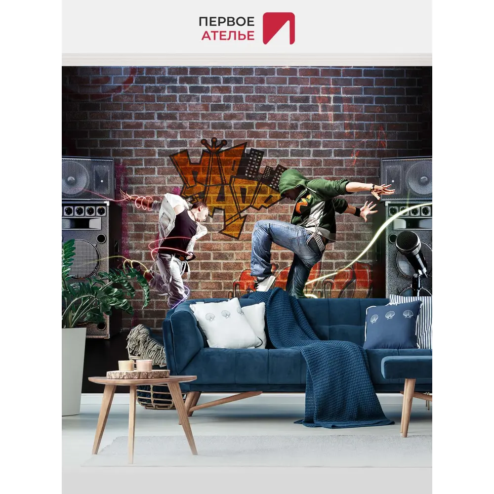 Фото 3 Фотообои флизелиновые Первое ателье Двое в танце 300x270 см