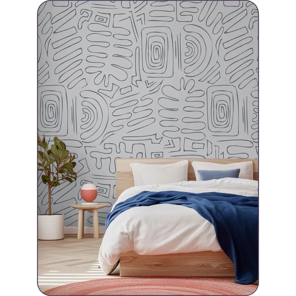 Фото 4 Фотообои флизелиновые Barton wall Линии геометрия абстракция 500x270 см