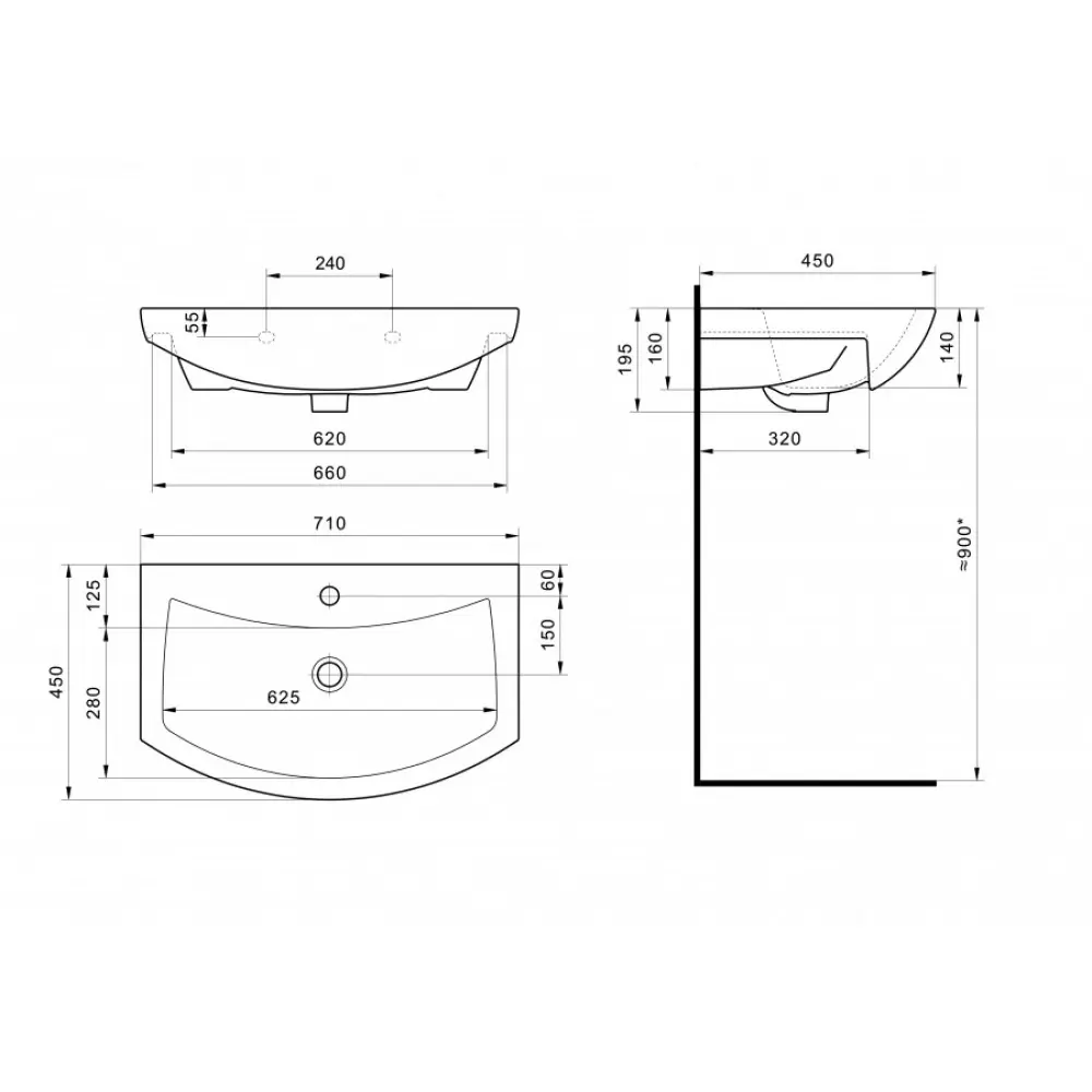 Фото 4 Тумба под раковину напольная Francesca avanti M-1000389 66см цвет белый Фото 4 Тумба под раковину напольная Francesca avanti M-1000389 66см цвет белый