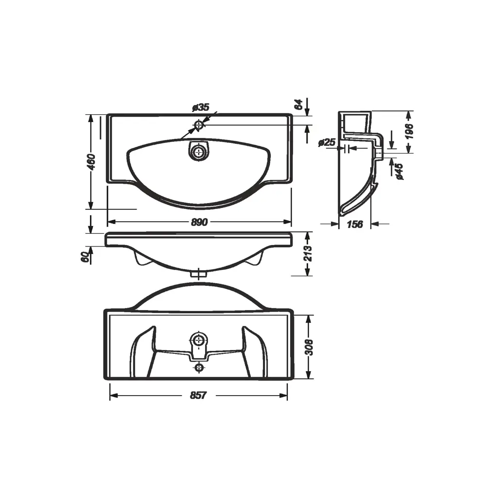 Фото 4 Тумба под раковину напольная Francesca avanti M-77778086 85.5см цвет белый Фото 4 Тумба под раковину напольная Francesca avanti M-77778086 85.5см цвет белый