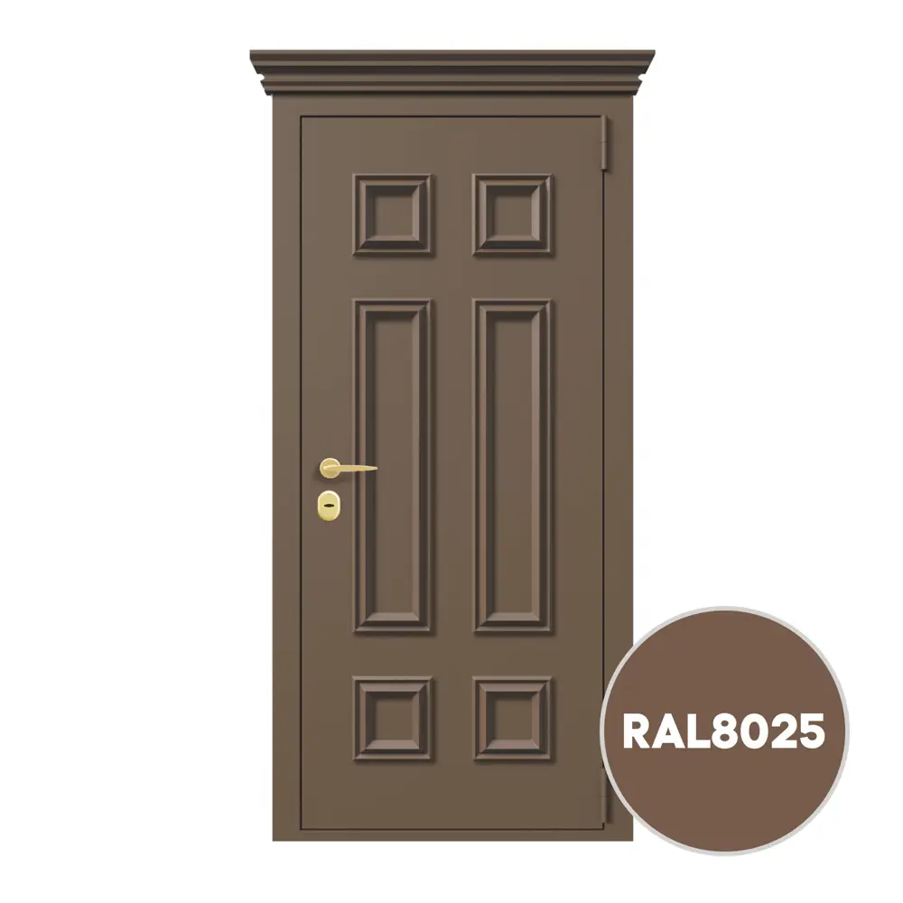 Фото 3 Грунт-эмаль по металлу 3 в 1 Kovali матовая бледно-коричневая RAL 8025 0.8кг