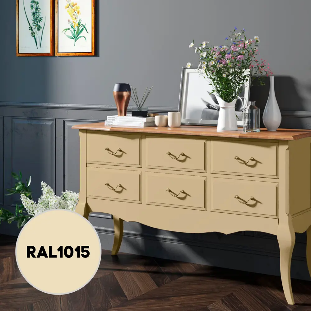 Фото 2 Грунт-эмаль по металлу 3 в 1 Kovali матовая светлая слоновая кость RAL 1015 2.4кг