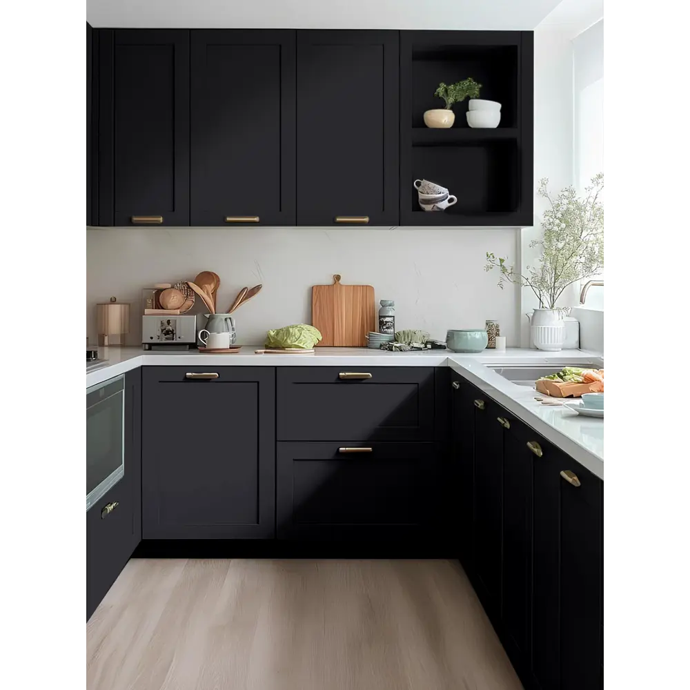 Фото 3 Краска для мебели и дерева Weiss Natural Product без запаха полуматовая цвет черный вельвет 0.8л Фото 3 Краска для мебели и дерева Weiss Natural Product без запаха полуматовая цвет черный вельвет 0.8л