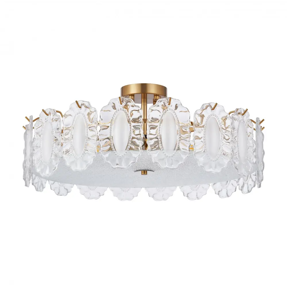 Фото Люстра потолочная Arte Milano Am-rim 315009/d600 bs 8 ламп 16 м² цвет латунь Фото Люстра потолочная Arte Milano Am-rim 315009/d600 bs 8 ламп 16 м² цвет латунь