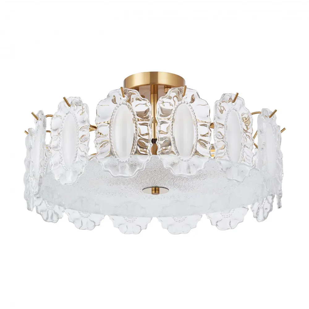 Фото Люстра потолочная Arte Milano Am-rim 315009/d500 bs 6 ламп 12 м² цвет латунь Фото Люстра потолочная Arte Milano Am-rim 315009/d500 bs 6 ламп 12 м² цвет латунь