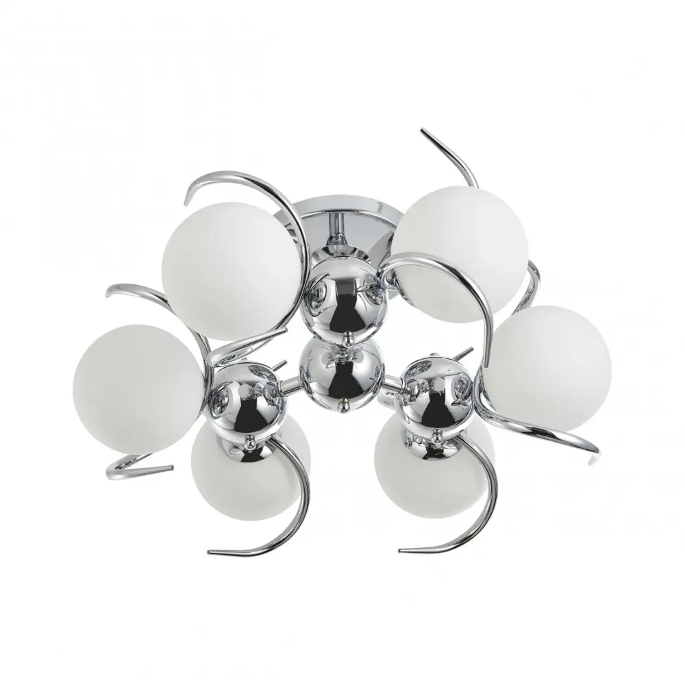 Фото Люстра потолочная Arte Milano Neapolis-71007 271007/6c ni 6 ламп 12 м² цвет никель Фото Люстра потолочная Arte Milano Neapolis-71007 271007/6c ni 6 ламп 12 м² цвет никель