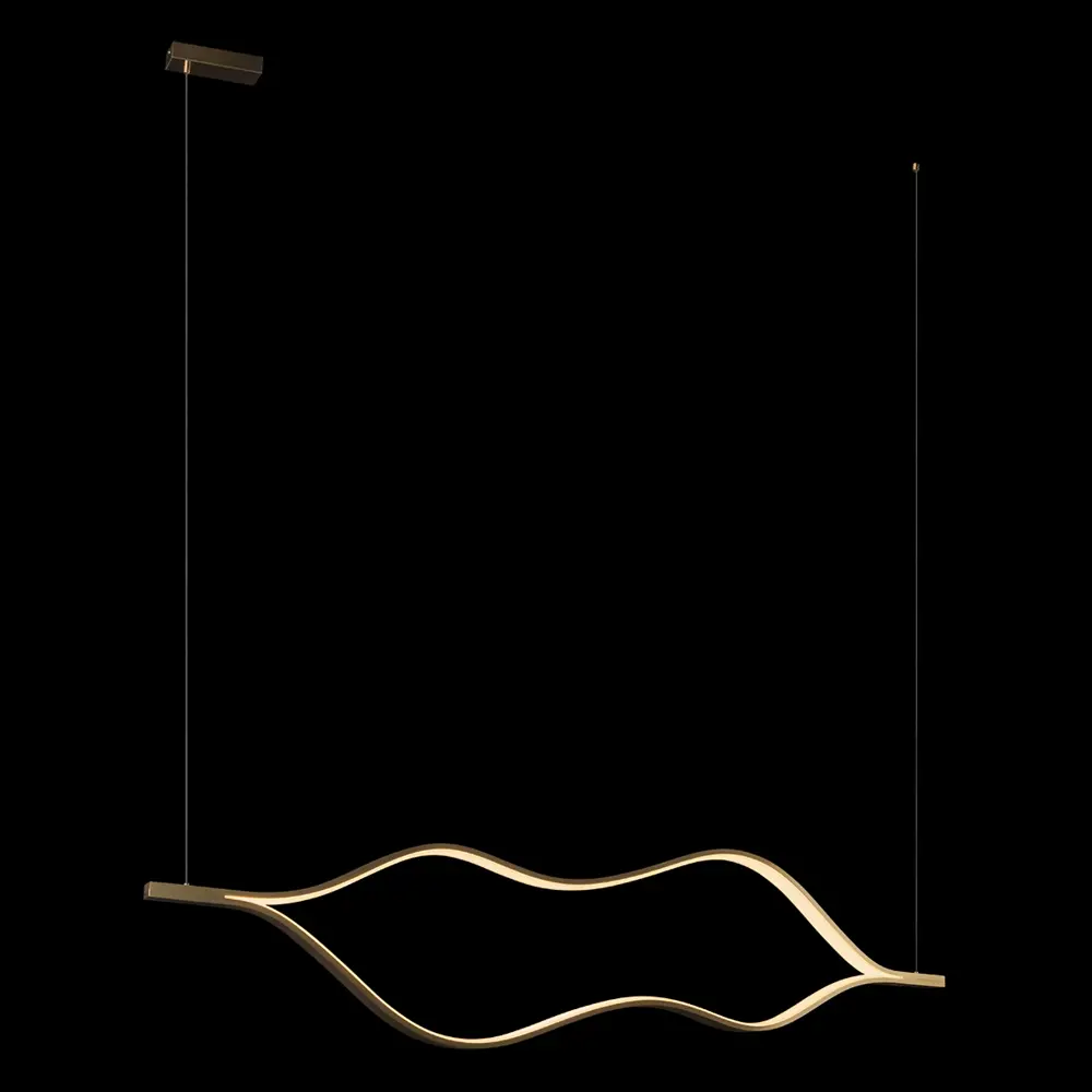 Фото 4 Светильник подвесной светодиодный Loft It Tape light Lf_10403_1600_ab 15 м² теплый белый свет цвет бронза Фото 4 Светильник подвесной светодиодный Loft It Tape light Lf_10403_1600_ab 15 м² теплый белый свет цвет бронза