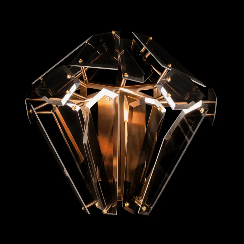 Фото 4 Настенный светильник Loft It Shard Lf_10432w_smoke цвет бронза/дымчатый