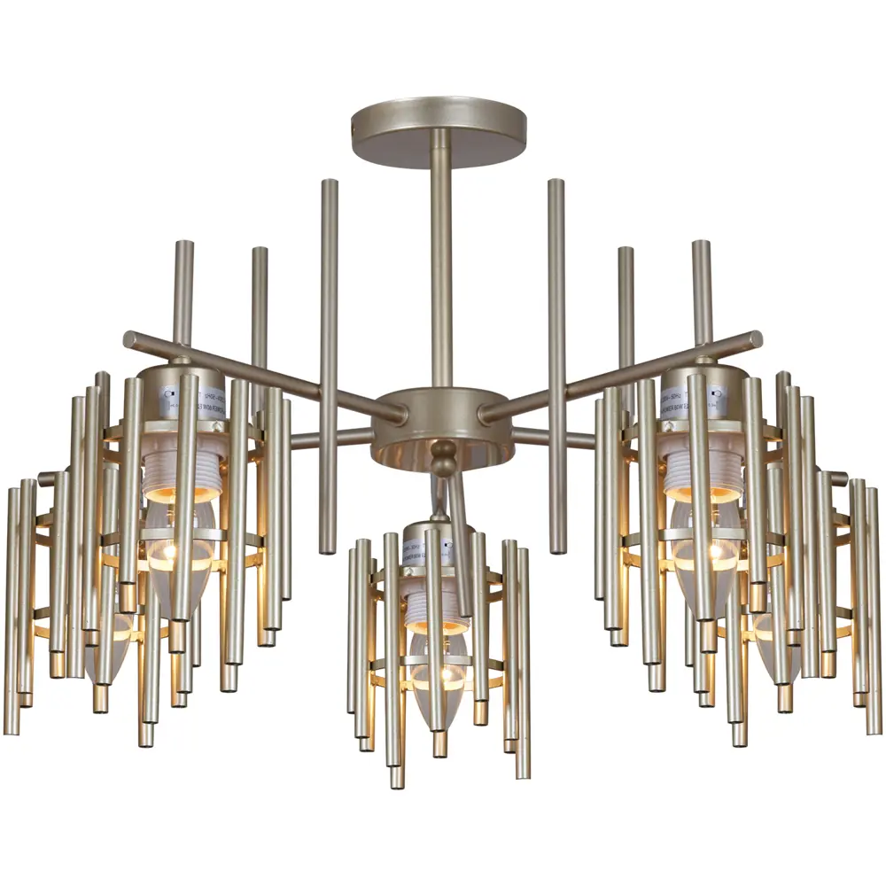 Фото 2 Люстра на штанге Reluce 1508 Rlc_01508-0.3-05_pg 5 ламп 12 м² цвет золото Фото 2 Люстра на штанге Reluce 1508 Rlc_01508-0.3-05_pg 5 ламп 12 м² цвет золото