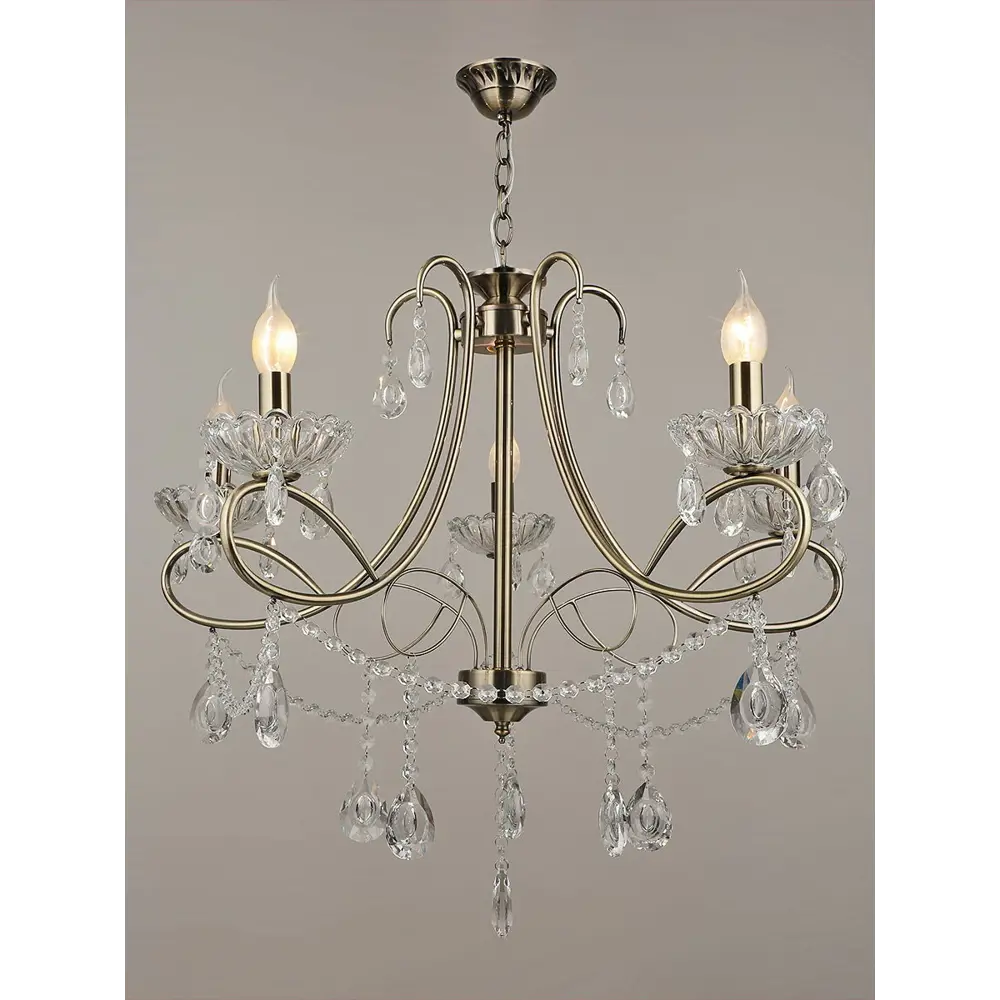 Фото 2 Люстра подвесная Reluce 1666 Rlc_01666-0.4-05 5 ламп 12 м² цвет бронза Фото 2 Люстра подвесная Reluce 1666 Rlc_01666-0.4-05 5 ламп 12 м² цвет бронза