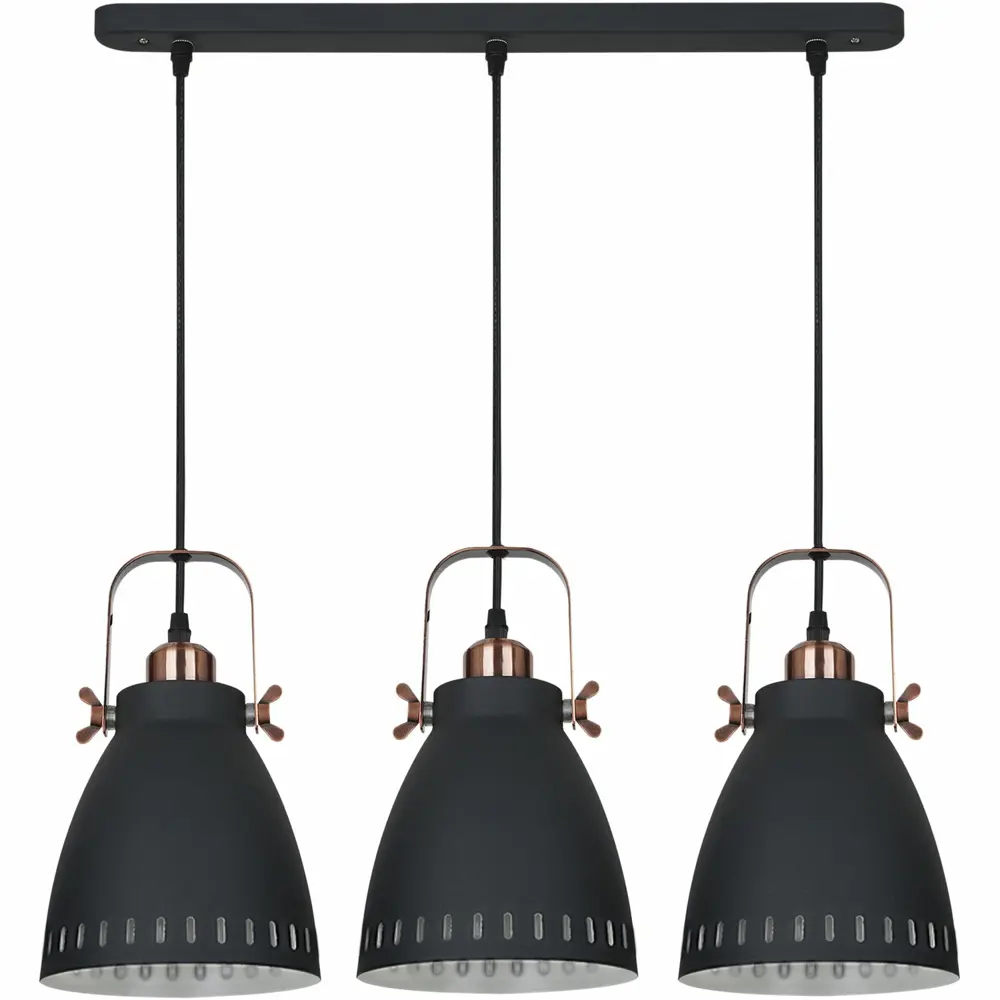 Фото 2 Светильник подвесной Reluce 8026 Rlc_08026-0.9-03_bk 3 лампы 8 м² цвет черный