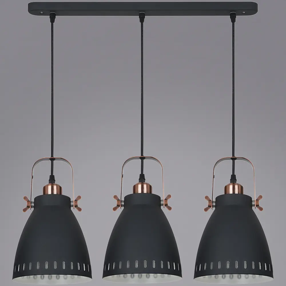 Фото Светильник подвесной Reluce 8026 Rlc_08026-0.9-03_bk 3 лампы 8 м² цвет черный