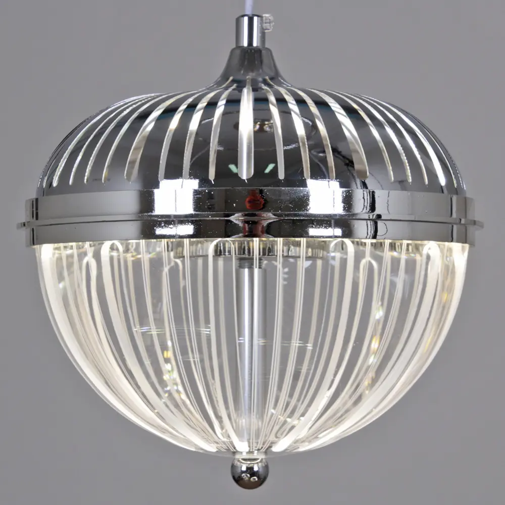 Фото 4 Светильник подвесной светодиодный Reluce 5859 Rlc_05859-0.9-03_cr 12 м² нейтральный белый свет цвет хром/прозрачный Фото 4 Светильник подвесной светодиодный Reluce 5859 Rlc_05859-0.9-03_cr 12 м² нейтральный белый свет цвет хром/прозрачный