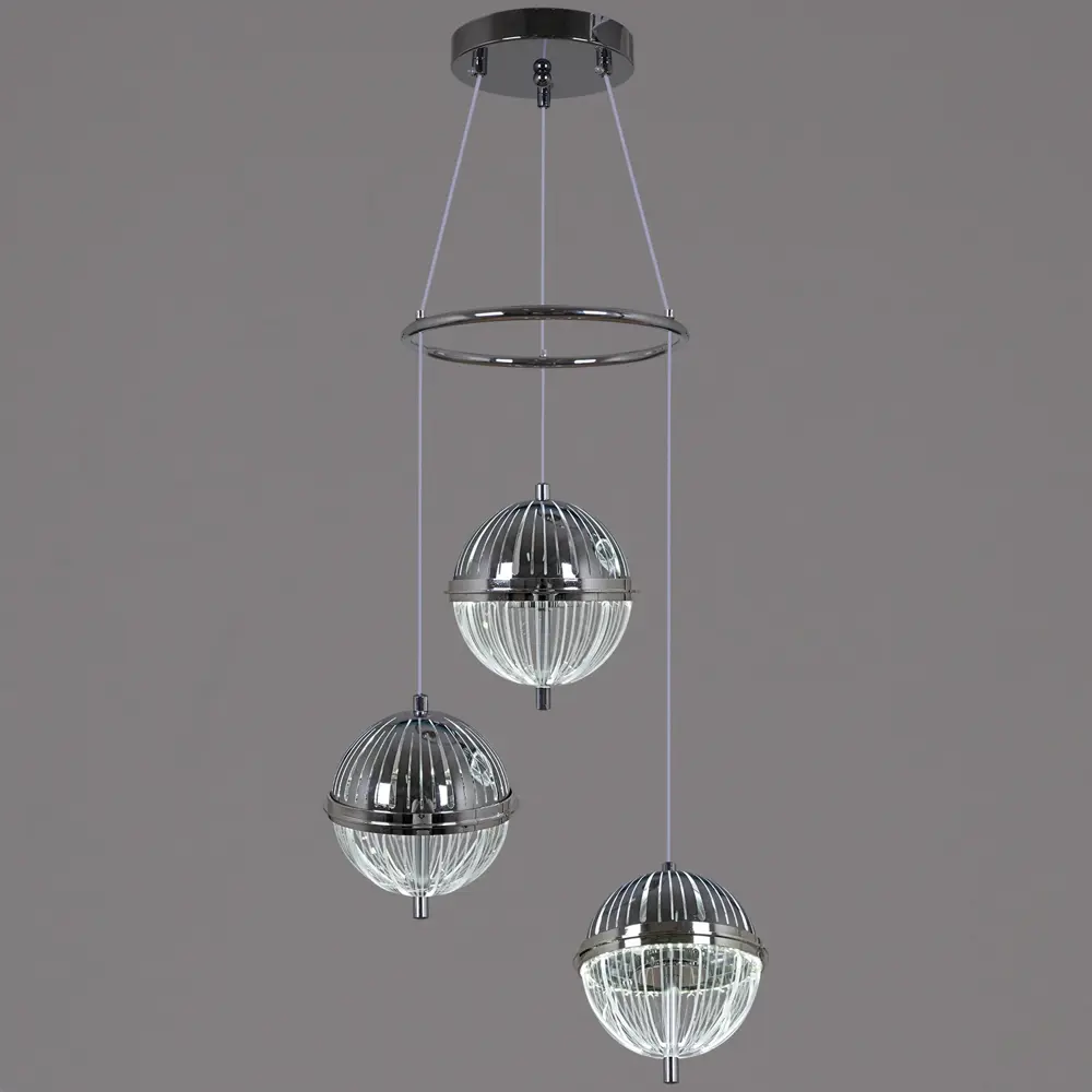 Фото Светильник подвесной светодиодный Reluce 5880 Rlc_05880-0.9-03_cr 12 м² нейтральный белый свет цвет медь/прозрачный Фото Светильник подвесной светодиодный Reluce 5880 Rlc_05880-0.9-03_cr 12 м² нейтральный белый свет цвет медь/прозрачный