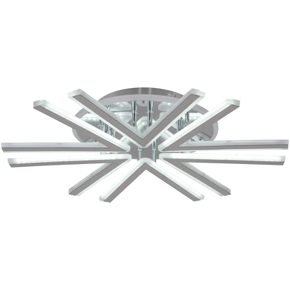 Фото 7 Люстра потолочная светодиодная Reluce RLC_09824-3.3-06C_CR_RGB с пультом управления 18 м² регулируемый белый свет цвет хром/белый Фото 7 Люстра потолочная светодиодная Reluce RLC_09824-3.3-06C_CR_RGB с пультом управления 18 м² регулируемый белый свет цвет хром/белый